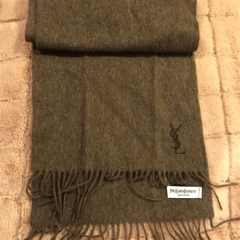 yves saint laurent embroidered wool scarf|ysl scarf cashmere.